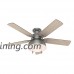 Hunter 59311 Mill Valley 52" Ceiling Fan with Light  Large  Matte Silver - B06XMQBH5T